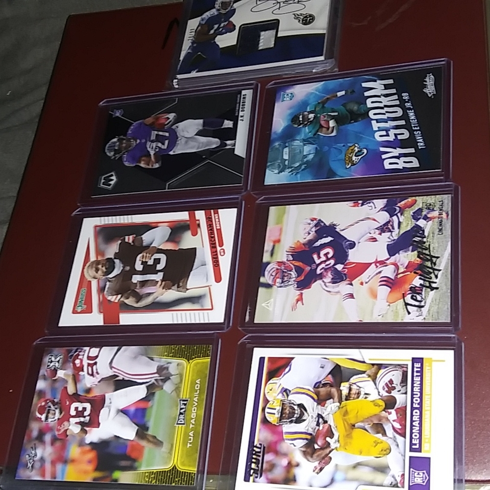 7 NFL cards with an RPA!!